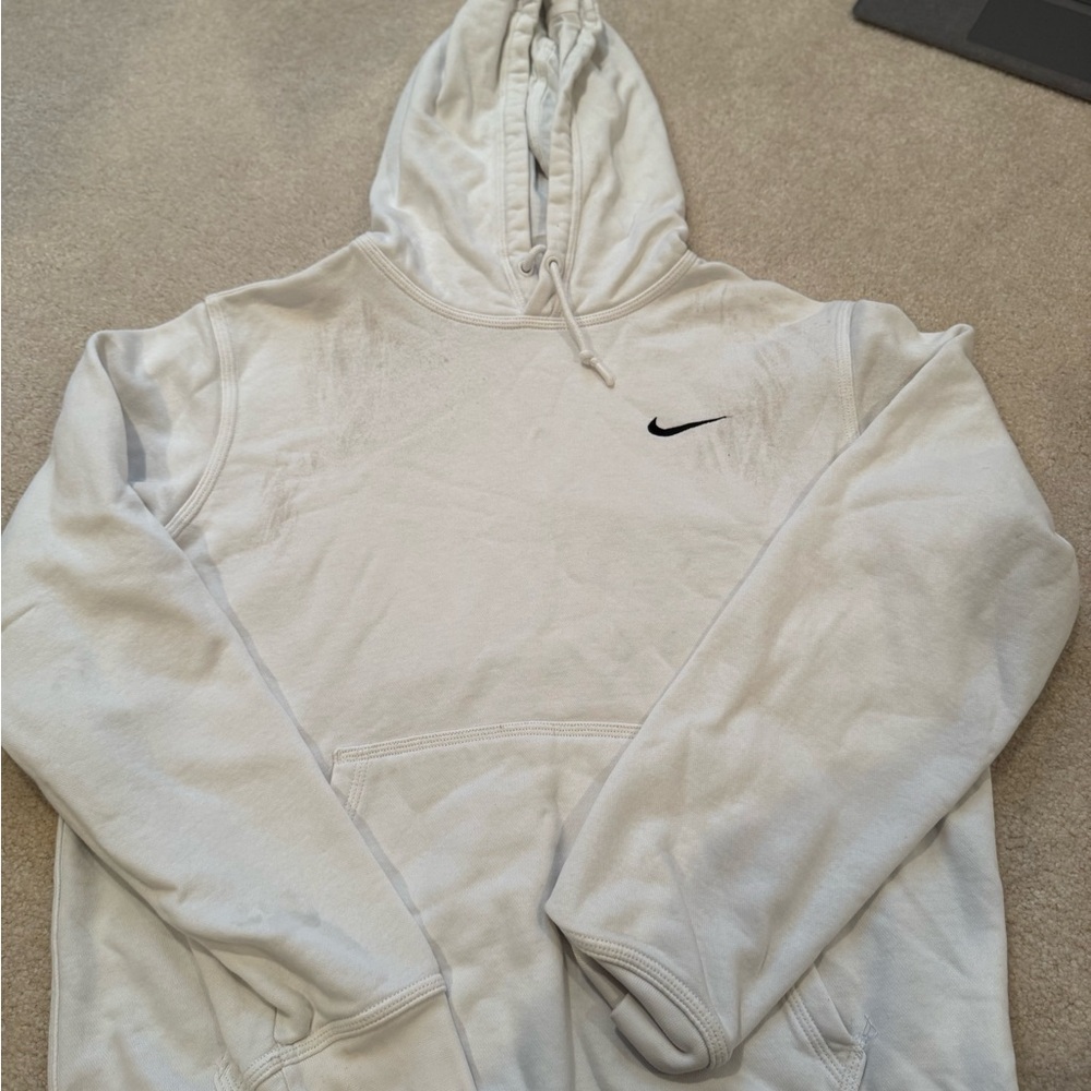 Nike Men's Light Gray Hoodie